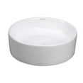 thumbnail image 2 of Elanti Collection 1102 Porcelain White Vessel Round Flatside Bowl Sink, 2 of 4