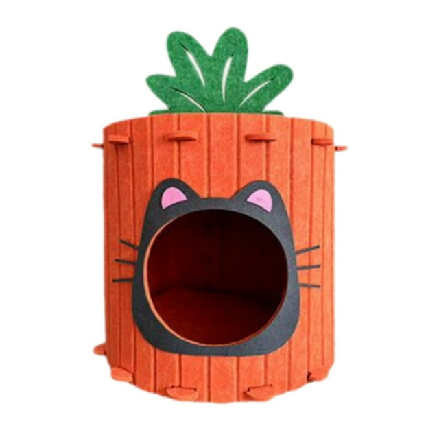 Pet Cat House Cat Condo Cat Tennel (fácil de ensambla Negro S