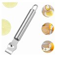 thumbnail image 3 of Stainless Steel Lemon Zester, Metal Scraper, Kitchen Utensil, Multifunctional Fruit Peeler, Orange Peeler, 3 of 5