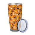 thumbnail image 2 of Rocae Skulls for 20 Ounces Stainless Steel Insulted Tumbler Car Cup Drink Mug Inspirational Graduate Present-Straw Three-piece Set, 2 of 8