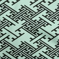 thumbnail image 1 of oneOone Cotton Cambric Light Blue Fabric Geometric Sewing Material Print Fabric By The Yard 42 Inch Wide, 1 of 4