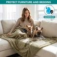 thumbnail image 2 of PetAmi Waterproof Dog Blanket for Couch, Extra Large 80x60, Pee Proof Sherpa Fleece Reversible Pet Throw, Furniture Protector for Bed Sofa Crate Kennel, Soft Washable Cover for Dog Cat, Taupe Sherpa, 2 of 9