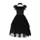 thumbnail image 4 of Vestido de princesa familiar para niñas europeas y americanas, falda de pastel para niños de Cosplay negro, 4 of 5
