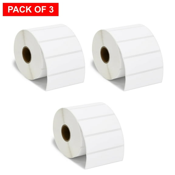 Strongmor ZB 3" X 1” Direct Thermal Labels for Barcodes, Postage Address, Shipping Labels, 1300 Count Per Roll (Pack of 3 Roll)