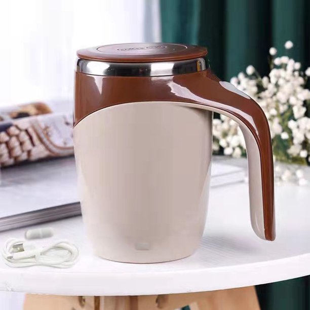Nueva Taza Magnética de Acero Inoxidable con Agitador Automático y Creativa Mezcladora Eléctrica Inteligente para Café, Leche y Agua
