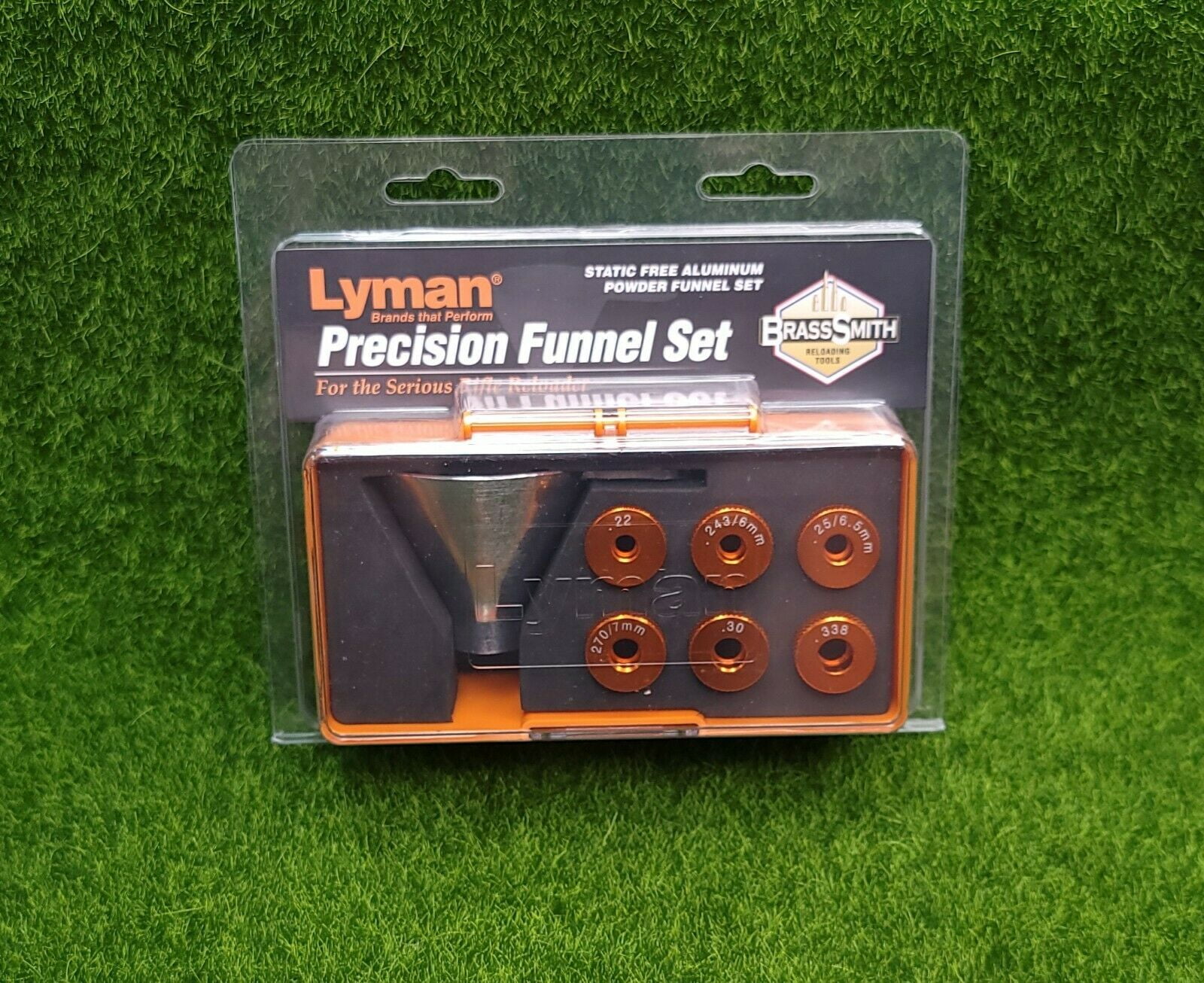 Lyman Brass Smith Pro Aluminum Powder Funnel Kit for .22 to .338 Cal # 7752432 