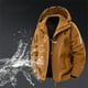 thumbnail image 1 of pstuiky camisas de manga larga para hombre, Chaqueta informal de hombre de color liso con capucha, manga larga y bolsillo con cremallera, estilo stormtrooper Tops de hombre l, 1 of 9