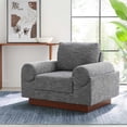 thumbnail image 2 of Armchair Accent Chair, Grey Gray, Fabric, Living Kitchen Cafe Bistro Hospitality Restaurant, Modern Contemporary HB34841, 2 of 9