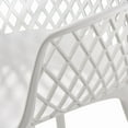 thumbnail image 4 of Christopher Knight Home  Poppy Outdoor Modern Dining Chair (Set of 2) White 23.20" W x 21.00" D x 32.00" H, 4 of 5