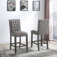 thumbnail image 1 of Tabouret de bar Brroklyn 24 po, ensemble 2 pièces, gris, 1 of 1