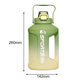 thumbnail image 3 of Termos para agua de 2400 ml grandes de fitness de gran capacidad para exteriores (verde militar), 3 of 8