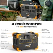 PECRON E2000LFP 1920Wh/2000W Portable Power Station with 300W Solar Panel LiFePO4 Battery Solar Generator for Home Backup, Outdoor Camping, Emergency