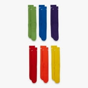 Nike Everyday Plus Cushioned High Training Crew Socks (6 Pack) Rainbow SX6897-903 (Medium 6M-8M / 5Y-7Y / 6W-10W) Adult Unisex Mens Womens Youth