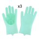 thumbnail image 1 of 3 Pares de Guantes de Aseo para Perros y Gatos en Silicona y Resistentes, 1 of 5