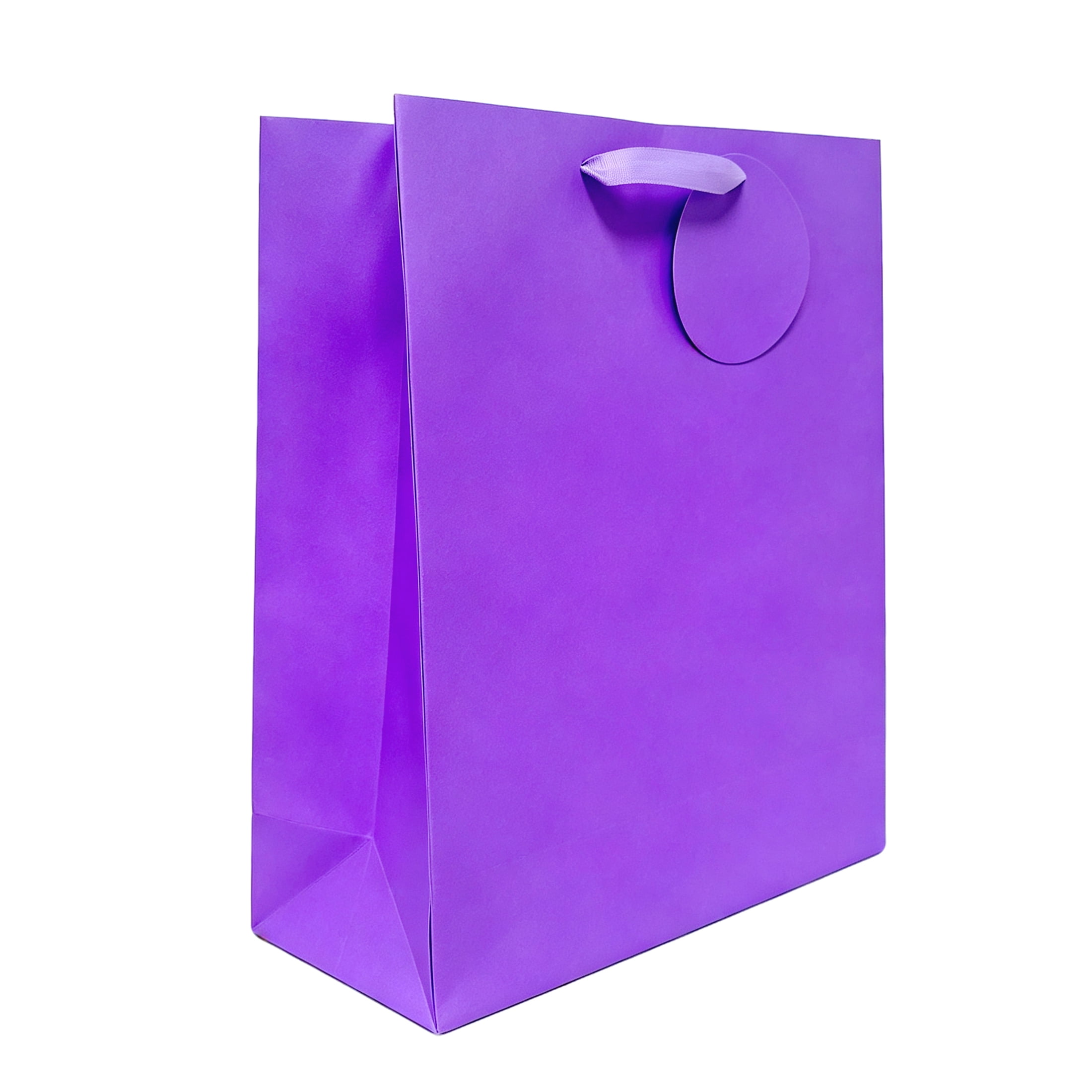 Extra Large Purple Paper Gift Bag, 12" x 5" x 15", by Way To Celebrate