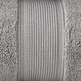 thumbnail image 3 of MADISON PARK SIGNATURE Drap de Bain 800 G/m2 100 % Coton Ensemble de 2 Pcs Argent 34x68, 3 of 4