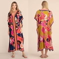 thumbnail image 2 of Blusa de playa con estampado de posicionamiento, bata de vacaciones, bikini, protector solar, 2 of 5