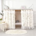 thumbnail image 3 of 2 Panels Bottom Bunk Bed Curtains Privacy Curtains Breathable Dustproof Bed Blackout Curtains Privacy Cloth Panels Underbed Loft Bed Canopy Tent Curtain Shading Drapes for Dorm, 3 of 9