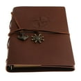 thumbnail image 3 of DOLITY Classic Diary Notebook Writing Book with a Rubber String Size 23x16cm, 80 Pages Brown, 3 of 9