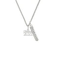 thumbnail image 2 of Delight Jewelry Silvertone Class of 2021 Silvertone Fearless Bar Charm Necklace, 23", 2 of 4