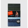 thumbnail image 2 of Premium Men's SuperSoft Long Leg Boxer Briefs 3pk - Teal Blue/Gray by Hanes Originals, 2 of 2