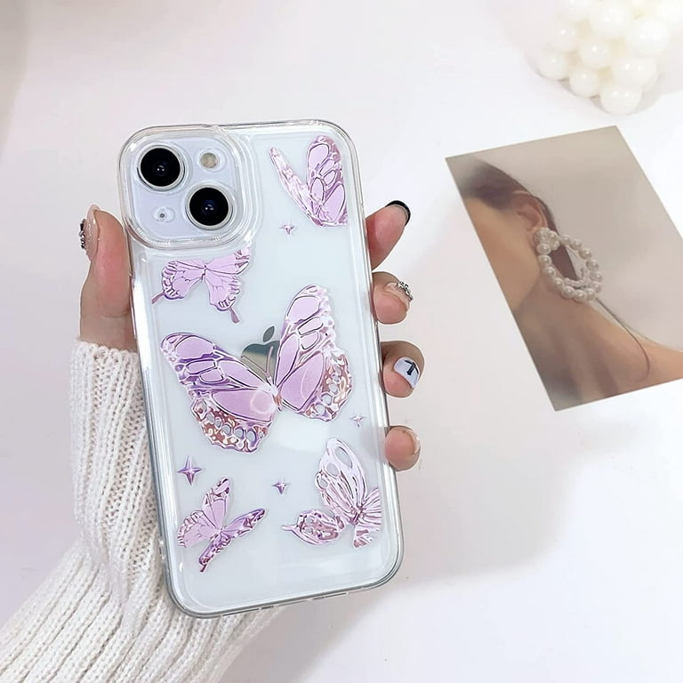  YTanazing Compatible with iPhone 14 Butterfly Case for