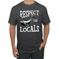 thumbnail image 2 of Wild Bobby Respect The Locals Save Our Oceans Whale Animal Lover Men Graphic Tee, Heather Black, 3X-Large, 2 of 6