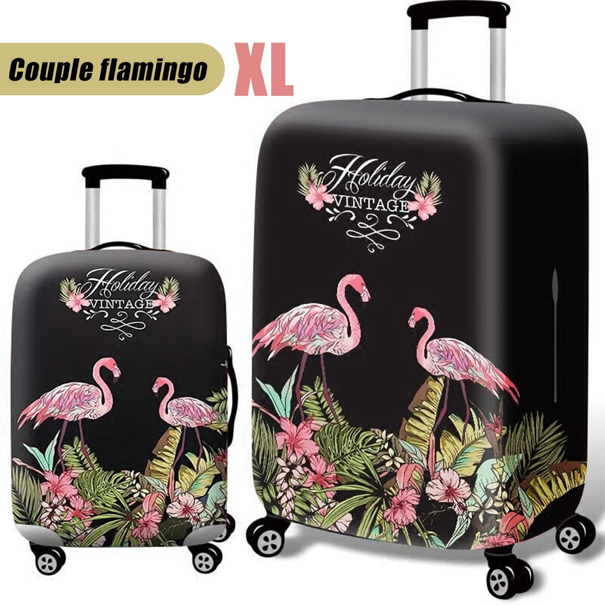 flamingo suitcase cover
