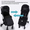 thumbnail image 6 of HioHa Universal Baby Stroller Footmuff, Winter Warm Pram Sack with 5-Point Harness Opening, Windproof & Water-Resistant, Machine Washable Cosy Liner for Newborn to Toddler, Fits Most Strollers, 6 of 7