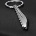 thumbnail image 6 of Silver Metal Keyfob 3D Car Locomotive Train for Head Keyring Keychain for Key, 6 of 11