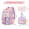 thumbnail image 2 of Mochila FIXITOK, diseño de conejito kawaii para niñas, con lonchera y estuche para lápices, 2 of 6