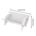 thumbnail image 2 of Shower Suction Hooks Book Stand Transparent Acrylic Desktop Bookshelf Book Desk Storage Student Children Reading Picture Book Shelf Curtain Rod Hooks White, 2 of 5