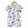 thumbnail image 2 of UAYOTSE Baby Boy Rompers Short Sleeve Cotton Toddler Rompers Graphic Print Baby Clothes One-Piece Outfit,Sizes 0-6 Months, 2 of 4