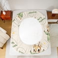 thumbnail image 5 of Homewish Cute Xmas Reindeer Bed Sheets,Merry Christmas King Sheets,Green Brown Sheet Set For Girls Kids,Ultra Soft Home Decor,4 Pieces, 5 of 7