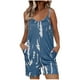 thumbnail image 1 of Pantalones de Pijama con Bolsillos Impresión de Bolsillos Suspendentes Pantalones Casuales Traje Corto de Poliéster, Ropa de Salón de Moda para Mujeres, 1 of 6
