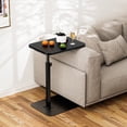 thumbnail image 5 of Sofa Armrest Tray Table for Couch,Side Tv Tray Table, Bamboo Table, Bed Table Adjustable Height Tray Table for Bed Chair or Sofa, Includes Tablet Phone Slot,Black, 5 of 9