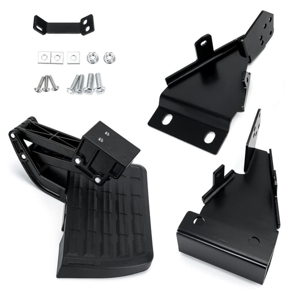 Truck Rear Bed Step Retractable Bumper Step Compatible with Ford F150 75328-01A