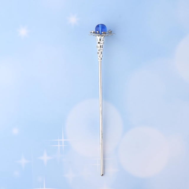Palillos para El Cabello con Flores de Aleación Delicada Y Chic para Mujer, Horquilla para Moño, Hecho a Mano Azul Soledad Palillos de pelo vintage