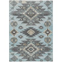 Dalyn Rugs Machine Washable Indoor/Outdoor Chantille Teal 9' x 12' Rug