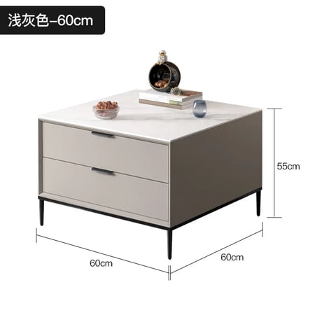 Small Coffee Table Nordic Hotel Floor Corner Center Wooden Coffee Table Bedside Mesa Lateral Para Sala Home Furniture YN50CT