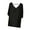 Black-Shirts, variant on Womens Plus Size Backless Short Sleeve Tops Dressy Casual Solid Breathable V Neck Blouse Summer Trendy Soft Comfort Shirts