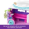 thumbnail image 5 of Polly Pocket Glamping Camper Van, Doll & Pet Playset, Camping & Food Accessories, Travel Toy, 5 of 7