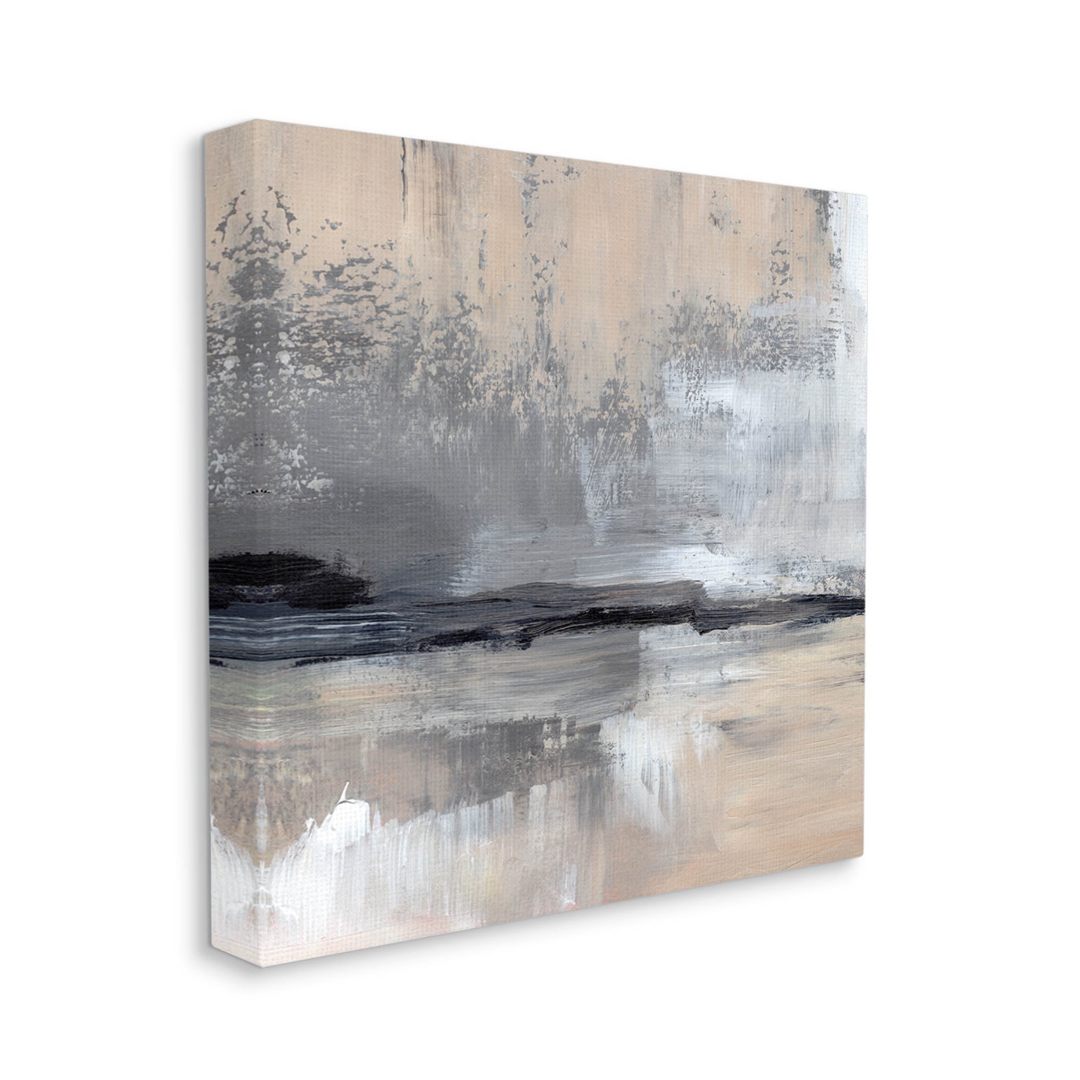 Abstract Landscape Reflection Abstract Painting Gallery Wrapped Canvas Print Wall Art