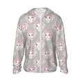 thumbnail image 2 of Lsque Beautiful Rabbit1 UPF 50+ Lightweight Sun Protection Men's Women's Long Sleeve Shirt, Hoodie Performance -X-Large, 2 of 9