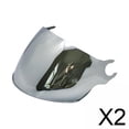 thumbnail image 1 of 2 Viseras Resistentes Para Casco De Motocicleta, Color Plateado, Para LS2, 1 of 8