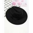 thumbnail image 4 of Sombreros de ala grande para hombres y mujeres, sombreros de jazz de lana de moda, estilo inglés, otoño e invierno, nuevos, 4 of 5