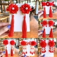 thumbnail image 4 of Koszal 2Pcs Style Chinois Enfant Fille Pompon Gland Cheveux Clips Épingles à Cheveux Hanfu Accessoire, 4 of 7