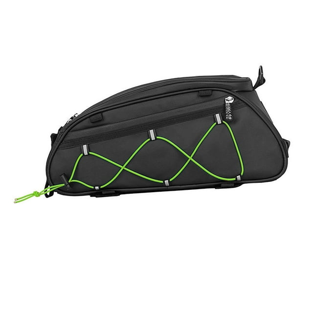 jinwen Bike Bag Rear Rack Rear Seat Bag for Road and Mountain Bikes Travel Green