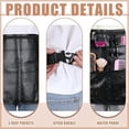 thumbnail image 3 of Delantal de piel sintética Apron Professional Barber, medio delantal, negro, 3 of 4