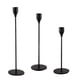 thumbnail image 3 of JUEGO DE CALAS DE VELAS, Black 3pcs Matte Romantic Matte Modern Design Metal Candlestick Suptor de Óxido Para Comedor, 3 of 8